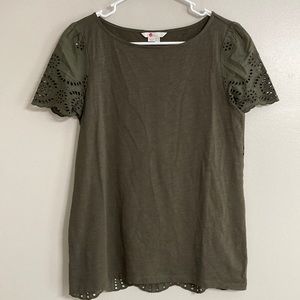 Boden NWOT Eyelet Detail Casual Top